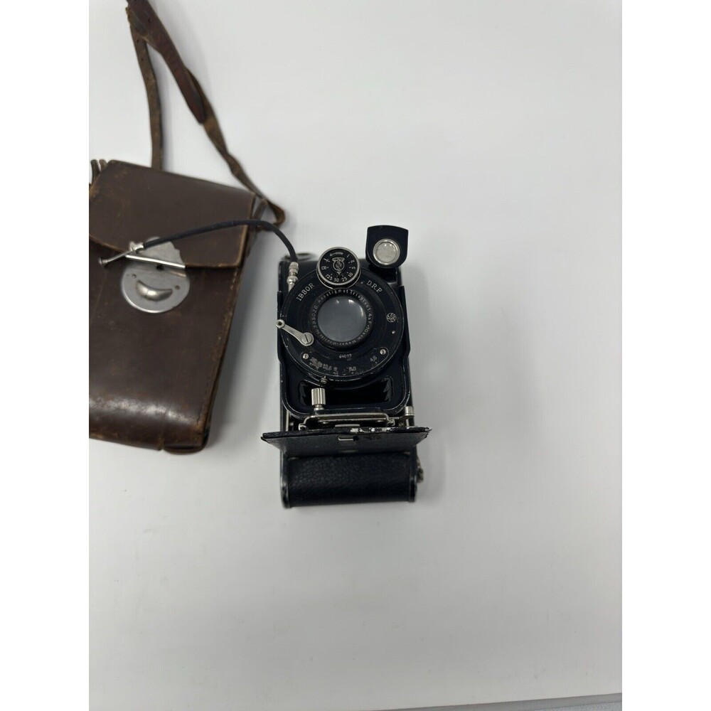 ORIONWERK PLATE CAMERA W/Leather Case Antique (Nonfunctional /For parts)